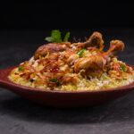 Chicken,Dhum,Biriyani,Using,Jeera,Rice,And,Spices,Arranged,In